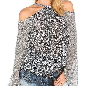 Derek Lam 10 Crosby Cold Shoulder Halter Blouse